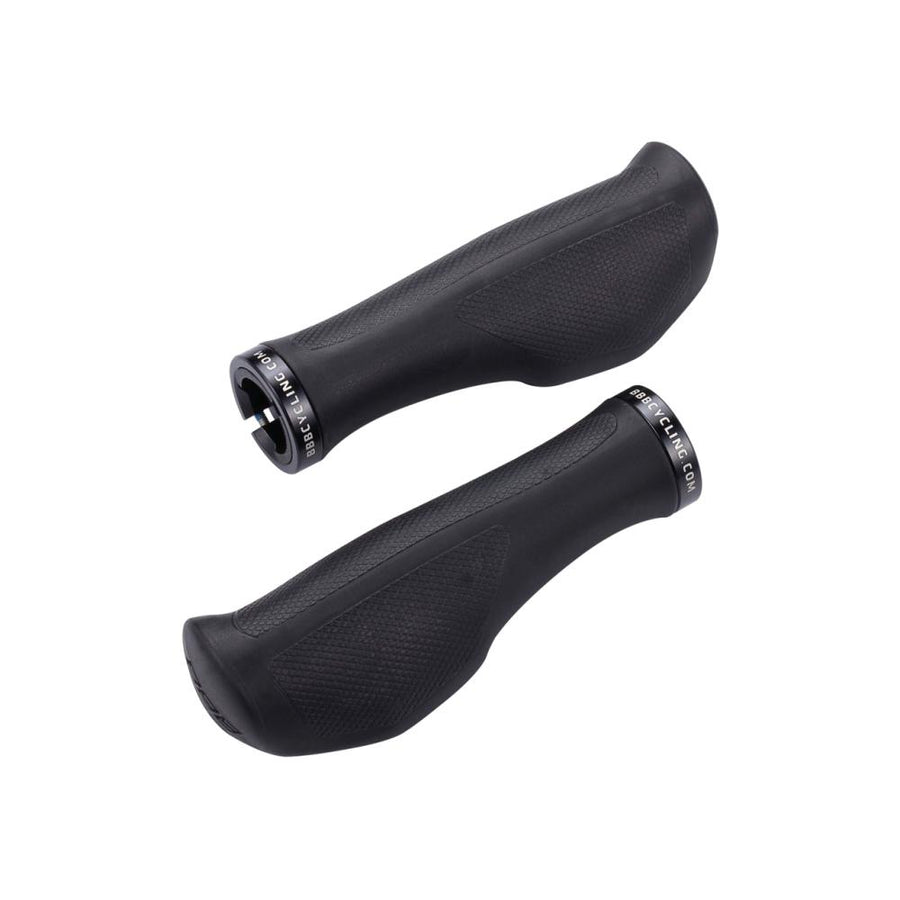 BBB Cycling BBB Griffe ErgoFix 132mm schwarz - ergonomische Fahrradgriffe für mehr Komfort
