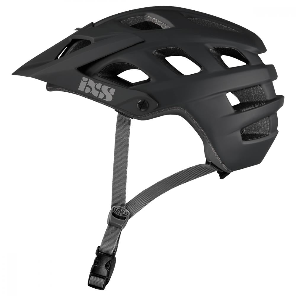 iXS Trail EVO All-Mountain-Helm in Schwarz, leichter MTB-Fahrradhelm mit 360° Schutz und Belüftungsschlitzen.