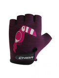 CHIBA Cool Kids - Kinder Fahrradhandschuhe violett, Größe M, Griptec-Innenhand