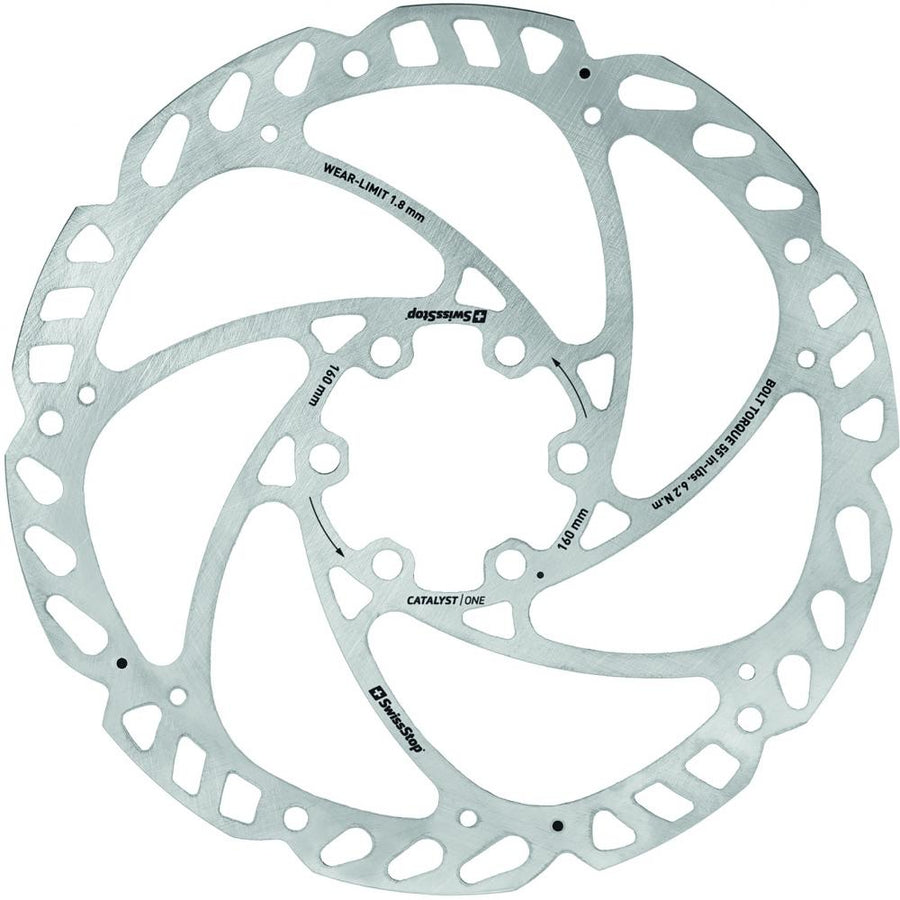 SwissStop Bremsscheibe Catalyst One 6-Loch 160 Rot - starke Bremsleistung und Hitzeableitung