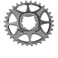 Graues Stronglight MTB Kettenblatt 32Z, Sram 1x12 direct mount mit 6mm Offset und HT³ Technologie.