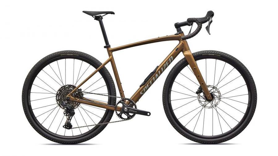 Specialized Diverge E5 Sport Gravelbike 2024 - Burnt Gold Metallic/Shadow Silver - Rahmengröße 52cm