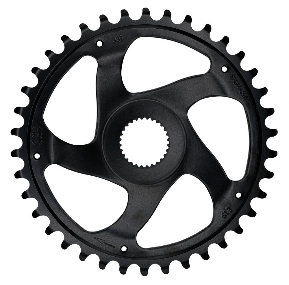 Schwarzes KMC E-Bike Kettenblatt 40 Zähne Direct Mount CrMo für Bosch Gen.4/5.