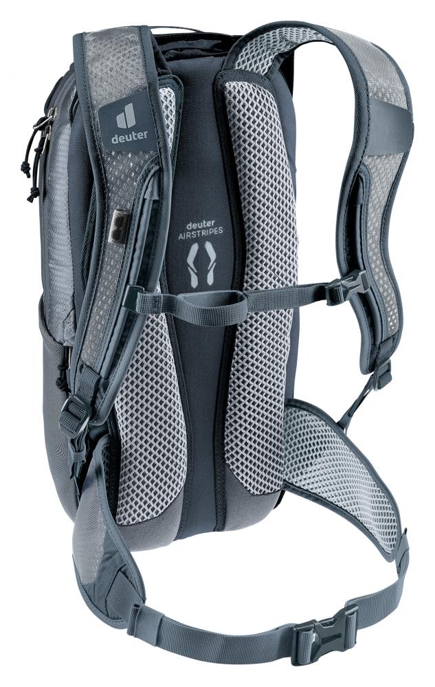 Deuter Race 8 Fahrradrucksack schwarz - 540 g Leichtgewicht mit Airstripes-System und 8 Litern Volumen
