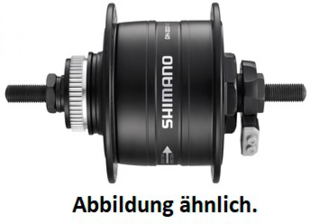SHIMANO Nabendynamo DH-3D37 - 6V/3W, 36 Loch, Center-Lock, Silber