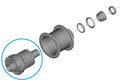 SHIMANO DYNAMOEINHEIT DH-UR708-3D 3W SILBER 36 Loch - effiziente Lichtversorgung