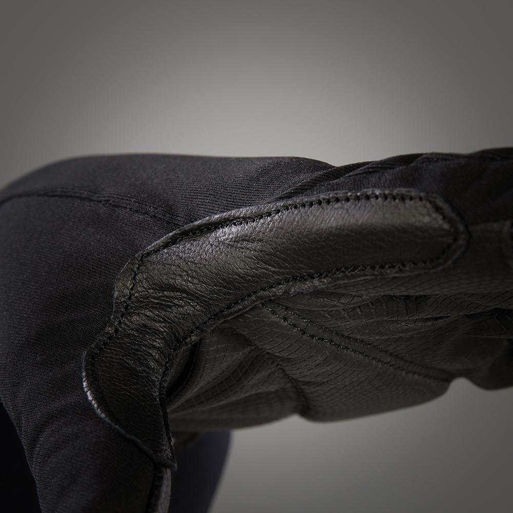 CHIBA Performer Summer - winddichte, atmungsaktive Radhandschuhe mit Touchfunktion, schwarz, Gr. M