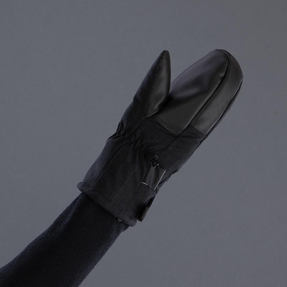 CHIBA Kids Basic Mitten - wasserdichte Kinder-Fäustlinge schwarz, Größe V