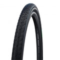 Schwarzer Schwalbe Road Cruiser 16x1.75 Fahrradreifen mit HS484 Profil, Green Compound und K-Guard Pannenschutz.