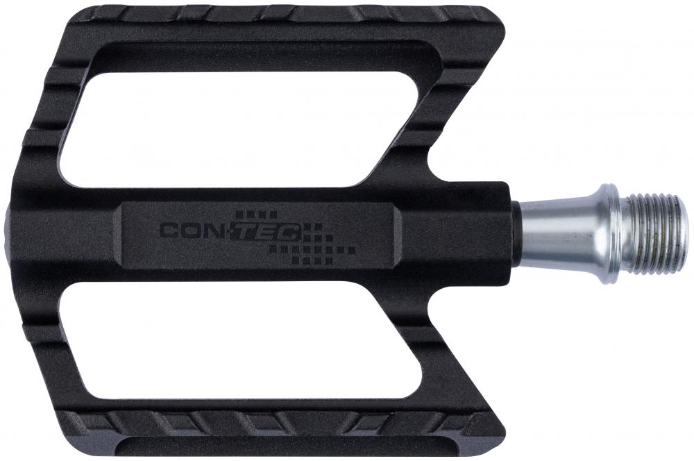 Contec Pedal Trail2 - MTB-Trekking Plattformpedal - gedichtetes Industrielager - CNC-Aluminiumkörper - CrMo-Achse - schwarz