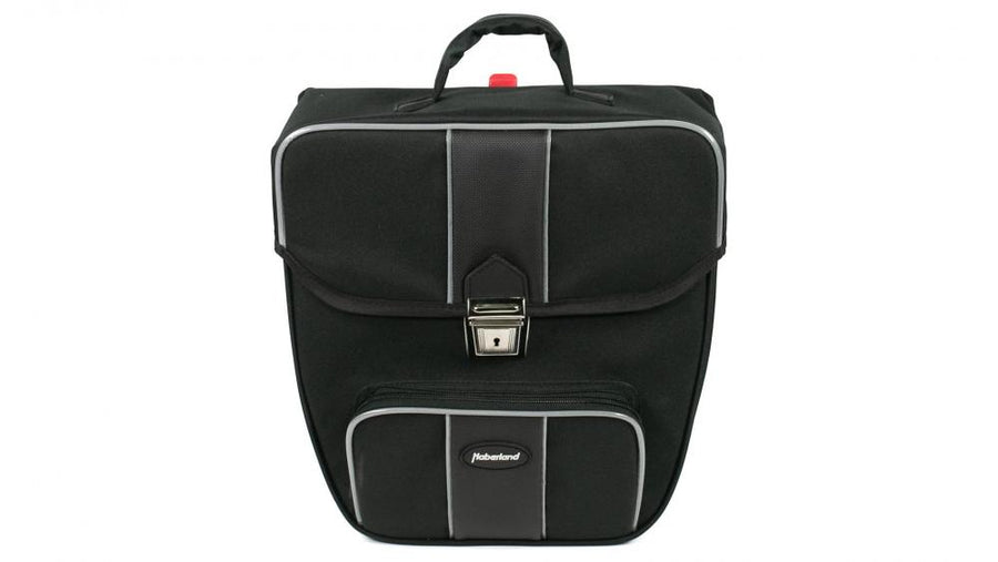 Haberland Einzeltasche 16l Safe schwarz - sichere, formstabile Gepäckträgertasche
