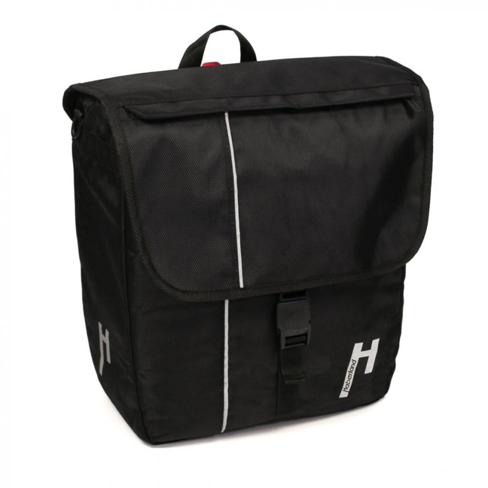 Haberland Einzeltasche 18l Street Work schwarz - praktische Fahrradtasche für Alltag & Beruf