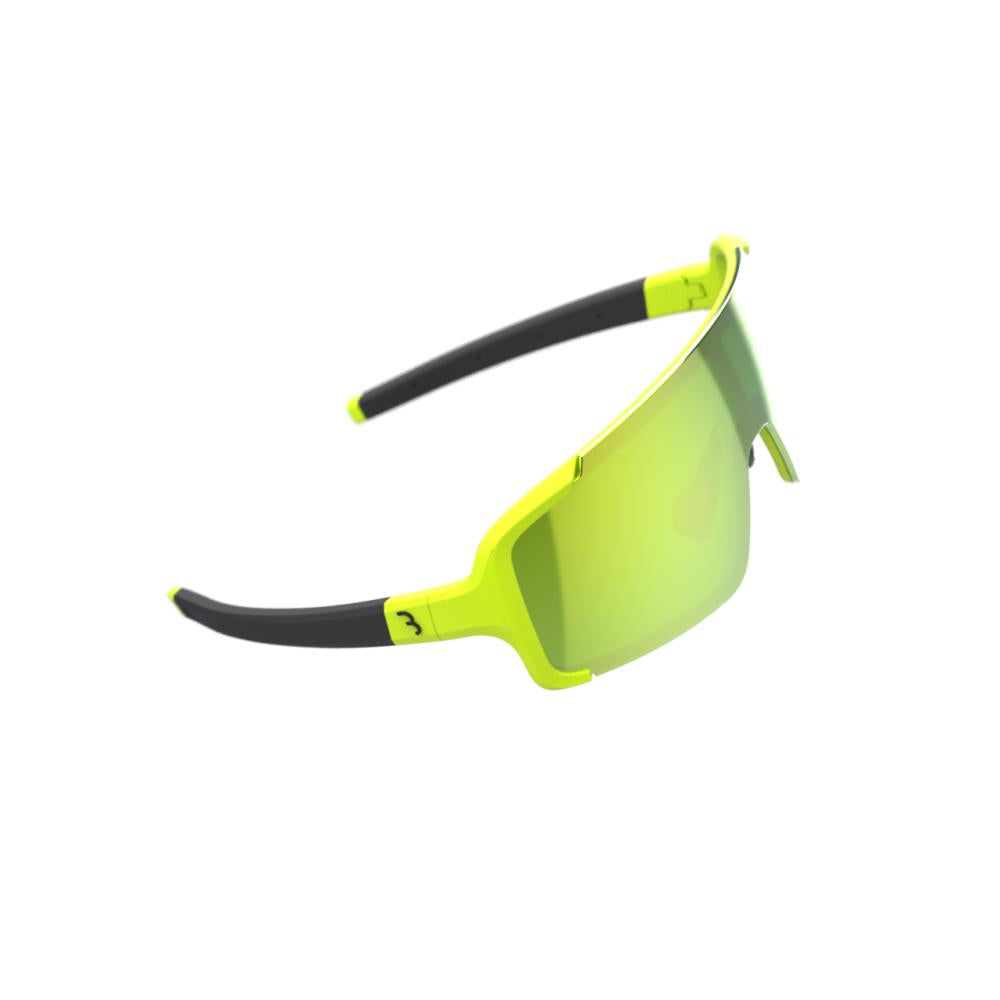 BBB Cycling BBB sportbril Chester MLC fluor Größe M matt neon gelb - sichere Sportbrille mit Vollrahmen