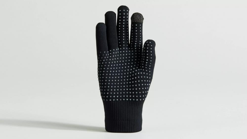 THERMAL KNIT GLOVE LF BLK L - Thermo Strickhandschuhe Schwarz Größe L - Handschuh Langfinger
