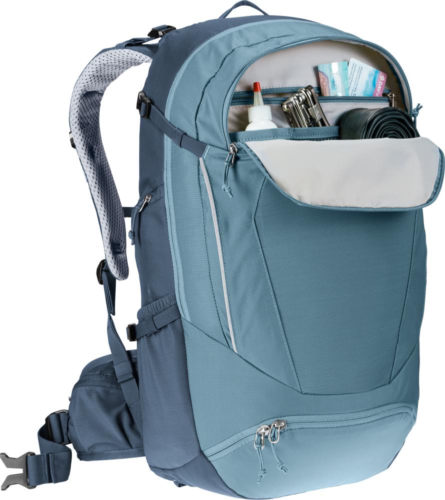 Deuter Trans Alpine 30 Fahrradrucksack Weiß - MTB-Rucksack für Mehrtagestouren