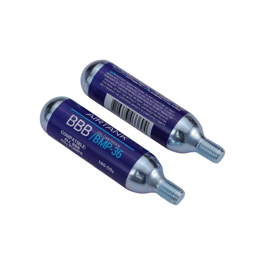 BBB Cycling BBB Cartidges Co2 Airtanks (2 Stück) silber - schnelle Reifenbefüllung