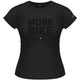 Merida T-Shirt Lady MORE BIKE Edition XS Schwarz - komfortables Damen-Freizeitshirt