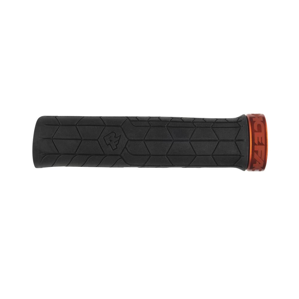 Race Face Getta Grip Lock-On Griff, 30mm, orange/schwarz - sicherer Halt und hoher Komfort