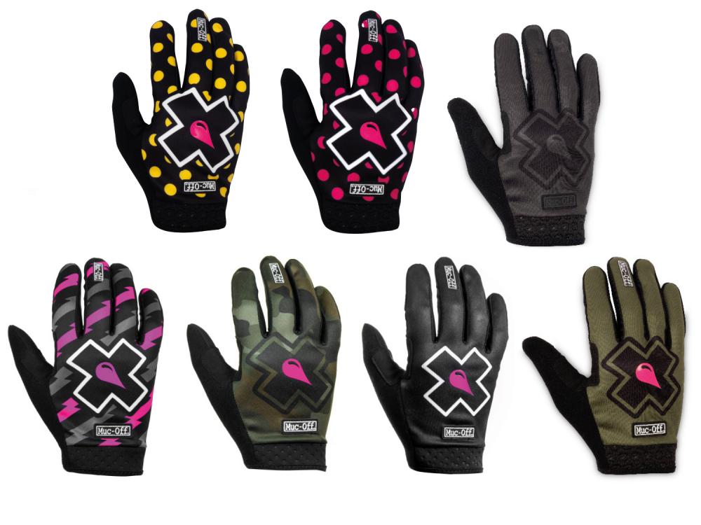 Muc Off MTB Handschuhe Gr. S Schwarz - Langfinger für Mountainbike