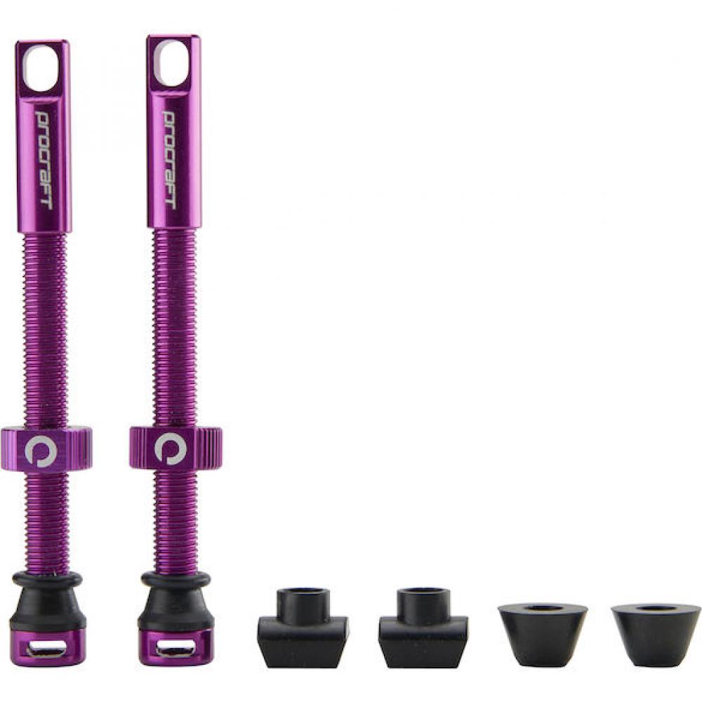 Procraft Tubeless-Ventile Procraft 60 mm Lila - leichte, dichte Tubeless-Lösung