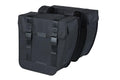 Basil Doppelpacktasche Tour XL schwarz 35l. Zwei große, robuste Fahrradtaschen für Gepäckträger.