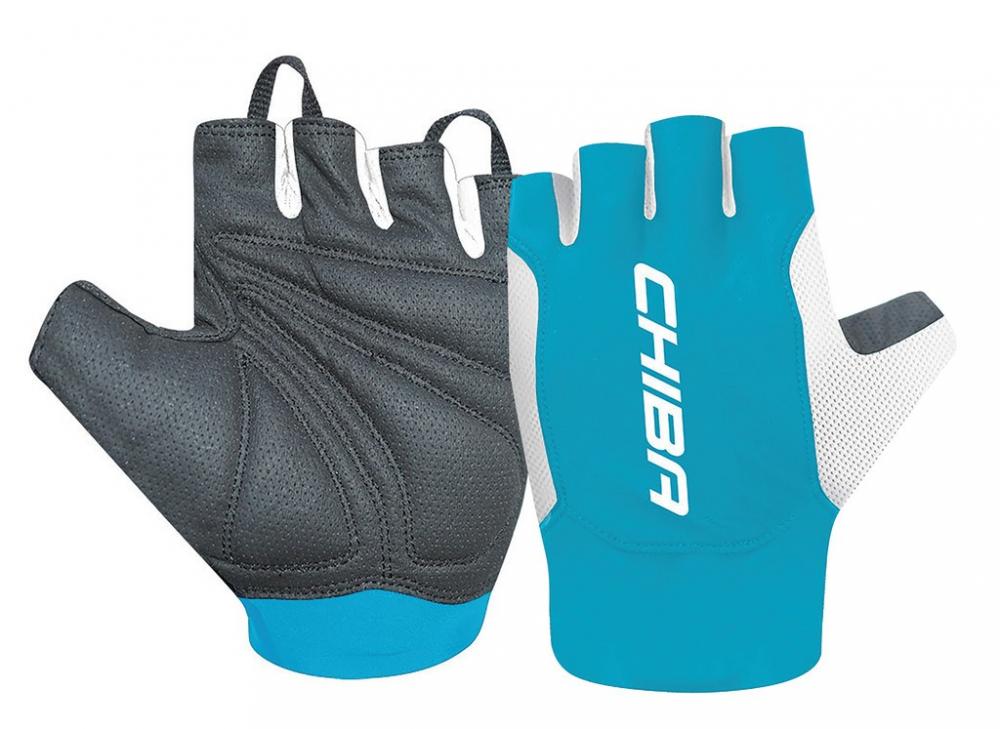 Chiba Handschuhe Mistral kurz Gr. L / 9, schwarz/türkis
