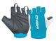 Chiba Handschuhe Mistral kurz Gr. L / 9, schwarz/türkis