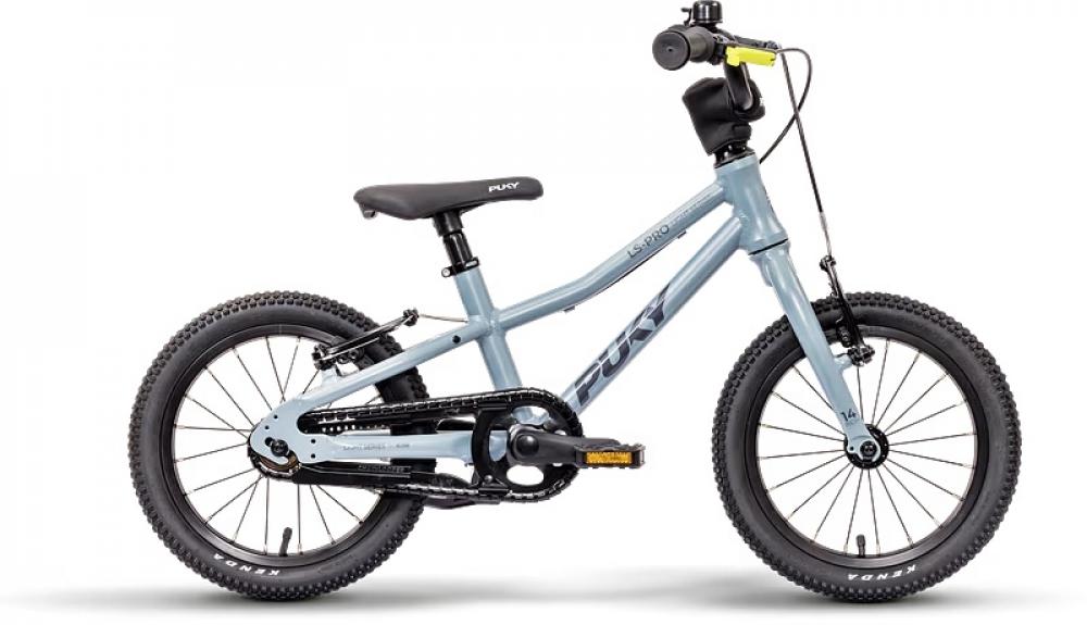 PUKY LS-PRO 14 Kinderfahrrad - 14 Zoll, Ash Blue, 5,3 kg, Aluminiumrahmen, Singlespeed, V-Brake, ab 3 Jahren
