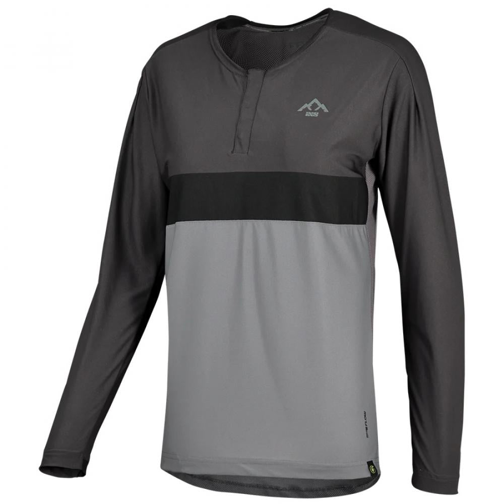 IXS Sports Division iXS Flow XTG Women's Long Sleeve Henley 40 graphite/black - wetterfestes Bike-Langarmshirt