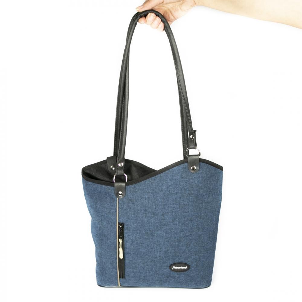 Haberland Lenkertasche Melanie blau - flexible Rucksack-Lenkertasche mit KLICKfix