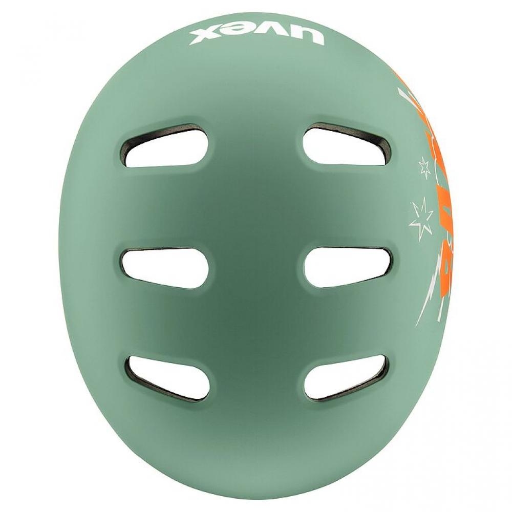 uvex kid 4 style bam moss green-papaya matt | 51-55