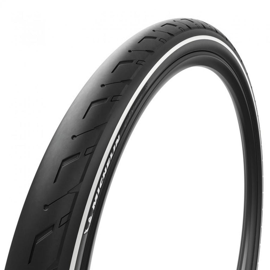 Michelin City Street Performance Line Drahtreifen 28x2,4 Zoll (60-622) Schwarz - maximaler Grip im Stadtverkehr