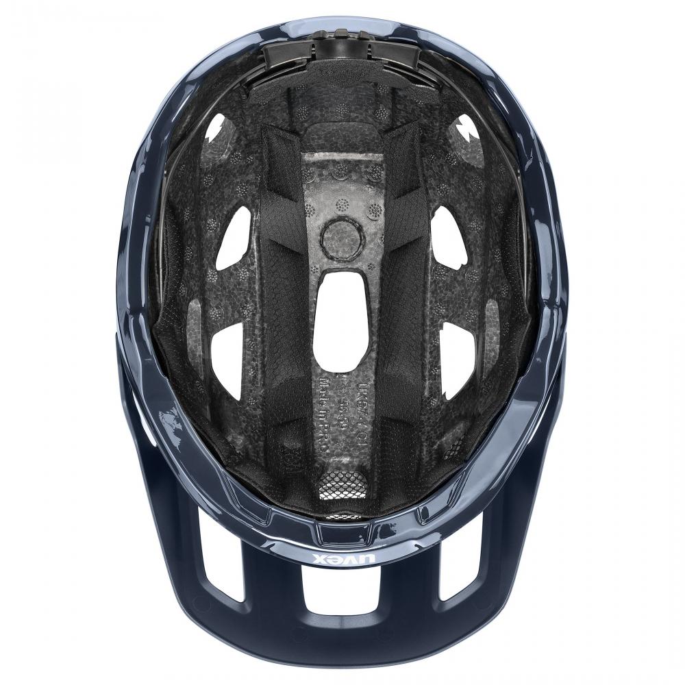 uvex react MTB-Fahrradhelm - Größe 59-61 cm, Mystic Matt, Multi-Inmould, 2-step IAS 3.0, monomatic, Gelände