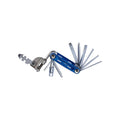 BBB Cycling Werkzeugkit PrimeFold L blau/silber L blau - kompaktes Multitool für unterwegs