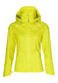 Basil Skane HiVis Damen Regenjacke neongelb S - 360° reflektierend - wasserdicht & atmungsaktiv (10.000 WP/MVP) Bionic Finish® Eco taillierter Schnitt & helmtaugliche Kapuze