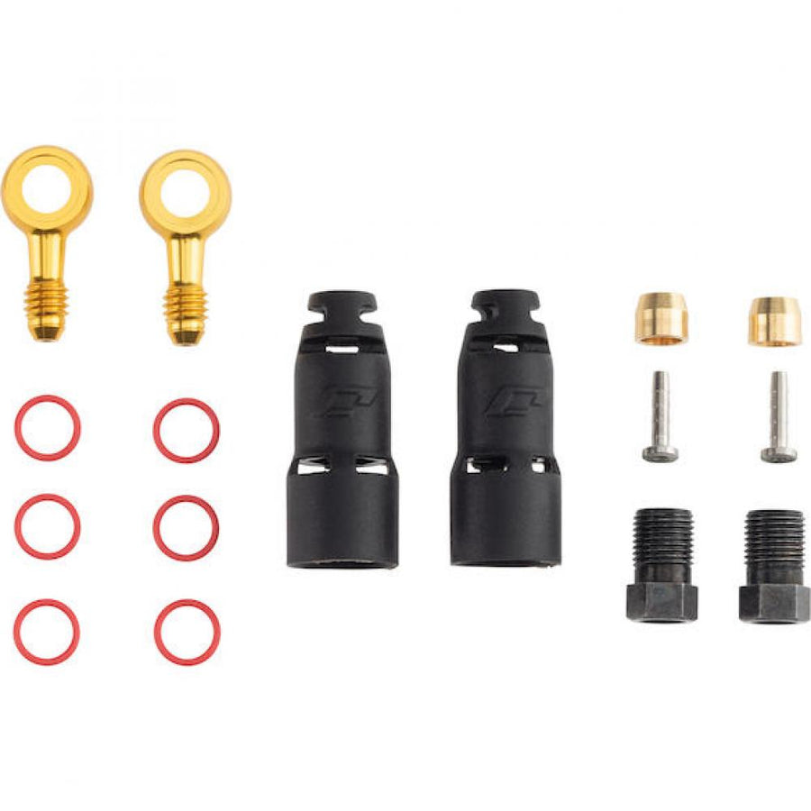 Jagwire Anschlussset Pro Quick-Fit Adapter für Shimano - Schwarz/gold - moderne Ausführung