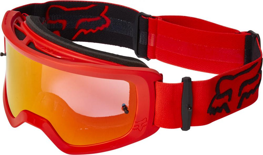 Fox Brille Main Stray Goggle Spark Flo Red verspiegelt
