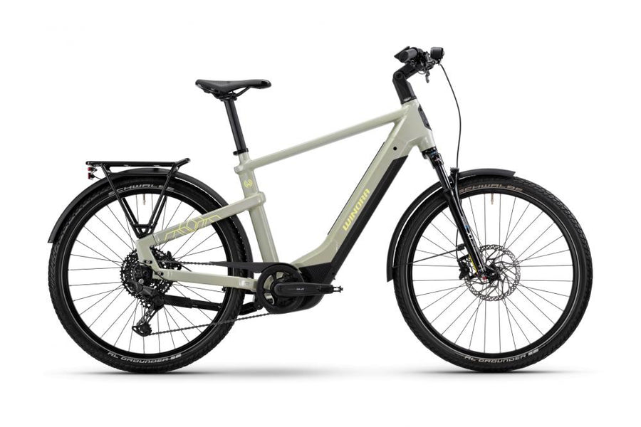YAKUN X10 HIGH i800Wh 10-G Cues 25-26 WIN BCXK GL_ivory green Rh L - E-City Bike