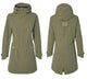 Basil Regenparka Mosse Woman Olive Green L - Wasserdichte Damen Fahrradjacke - Bekleidung