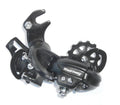 Schwarzes Shimano Tourney RD-TY300 Schaltwerk für 6- und 7-fach Schaltungen.