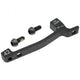 Hayes Adapter Post Mount 203mm Schwarz - sicherer Bremssattel-Adapter für 220mm Rotor