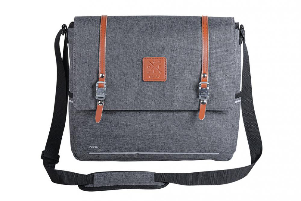 Zefal Gepäckträgertasche Urban Messenger grau 35x30x13cm 11l