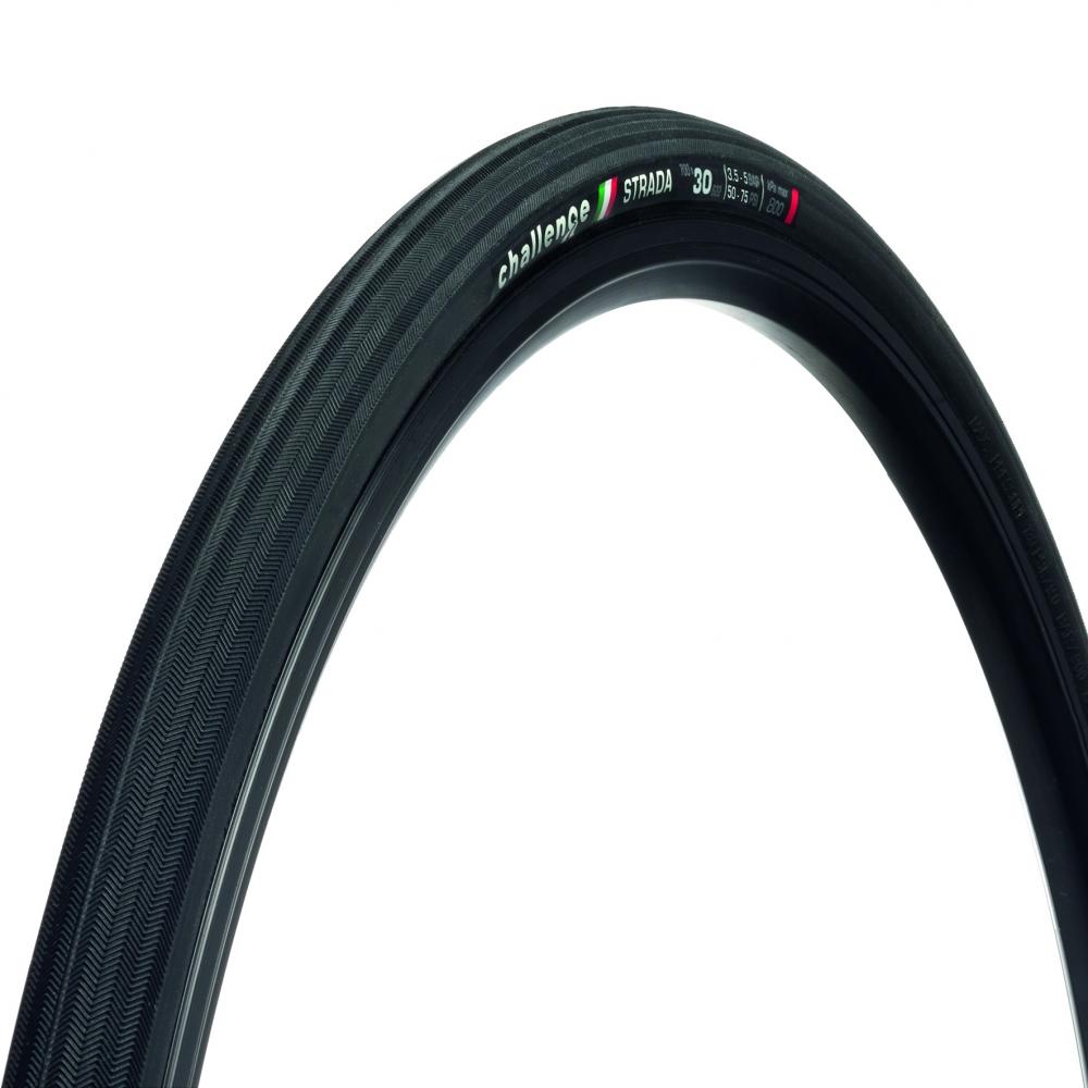 Challenge Road-Reifen Strada Race Clincher 30-622 Schwarz/schwarz - komfortabler Allround-Rennradreifen