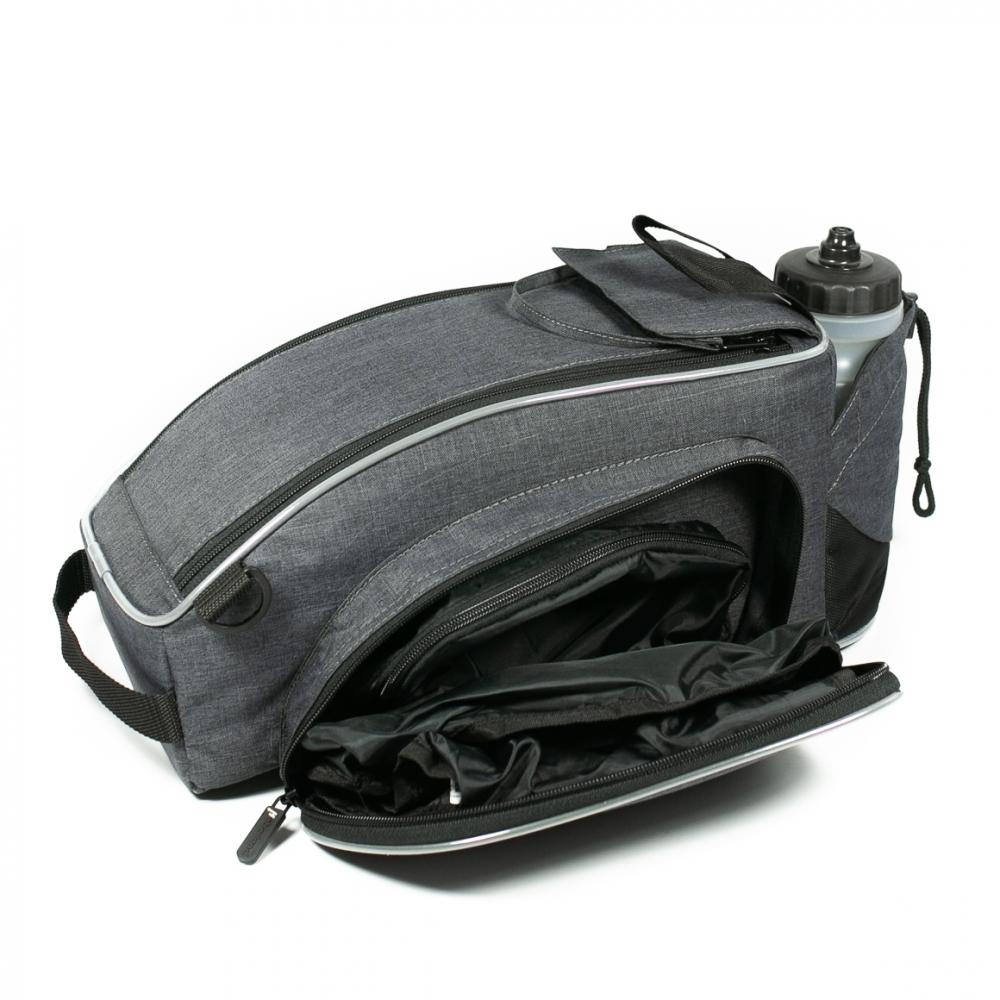 Haberland Gepäckträgeraufsatztasche Flexibag XL beige - erweiterbare Racktime 2.0 Fahrradtasche
