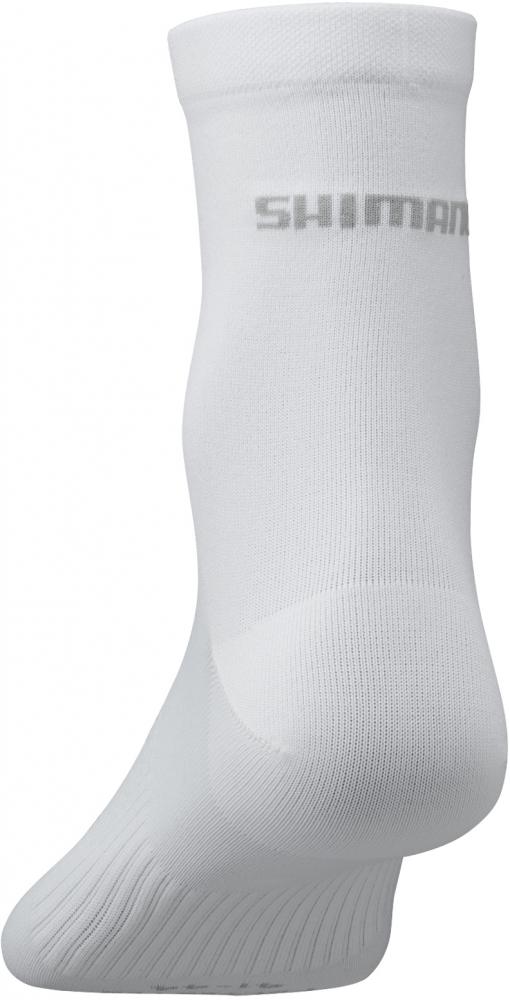 SHIMANO PERFORMANCE MID SOCKS WHITE Größe M WHITE - atmungsaktive Radsocken