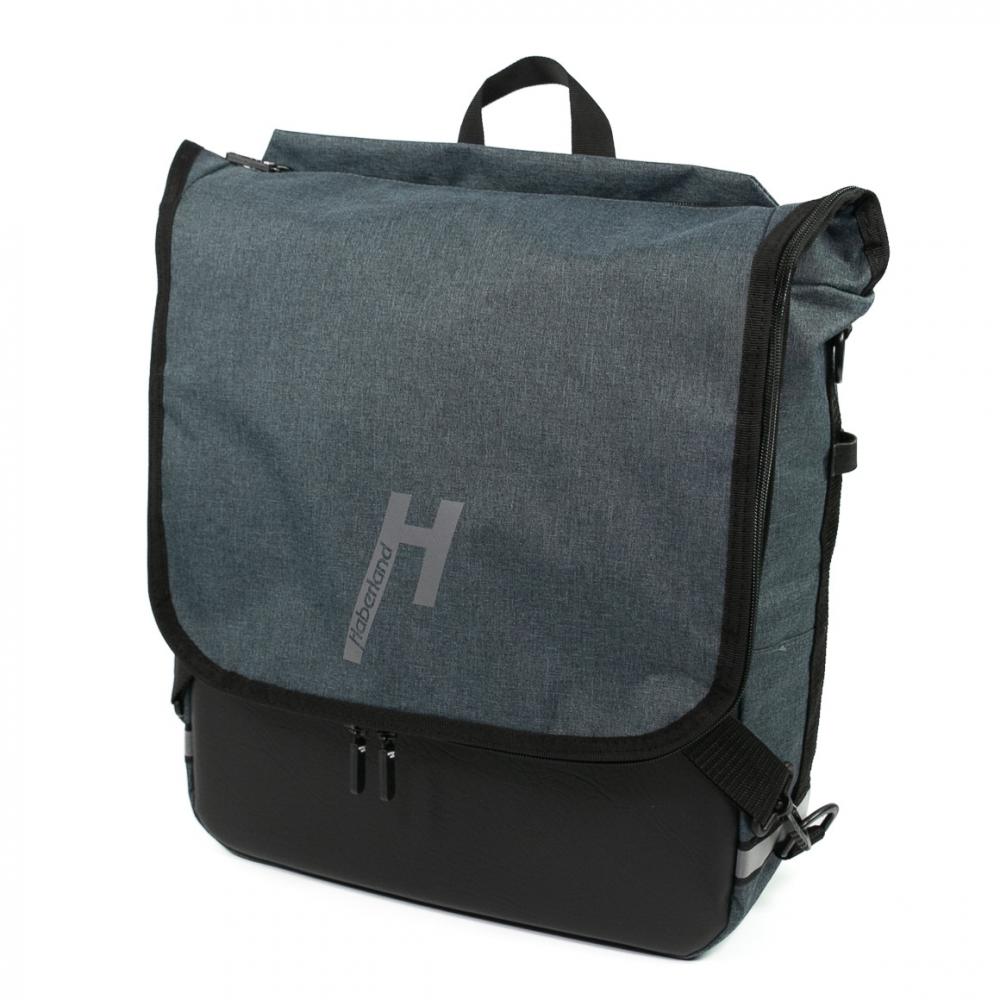 Haberland Bike-Rucksack Sporty anthrazit/reflex - vielseitiger Fahrradrucksack mit Regenschutz