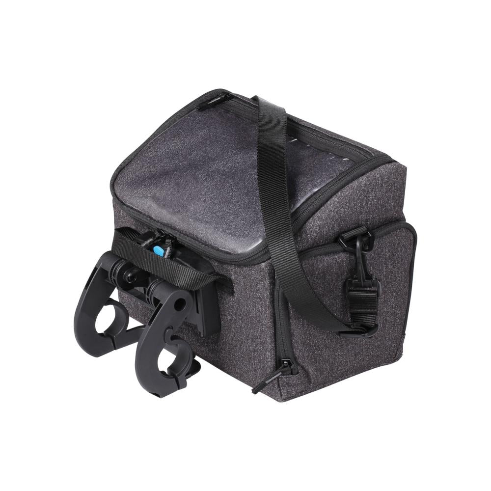 BBB Cycling Lenkertasche FrontPack 26x16x18cm 5,5L grau - praktische Fahrrad-Lenkerbox