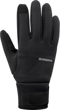 SHIMANO WINDBREAK Thermal Gloves Black XXL - winddichte Fahrrad-Winterhandschuhe für maximale Kontrolle