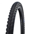Schwalbe Marathon 365 Fahrradreifen, schwarz mit Reflexstreifen, 37-622, E-50, Drahtreifen mit Profil.