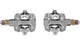 Look X-Track Power Dual Pedale - Dual-Powermeter (links/rechts), SPD-kompatibel, 60 h Akku, IPX7, 404 g Paar, silber
